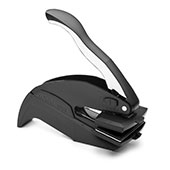 Clip de bolsillo rectangular negro - 25 x 51 mm